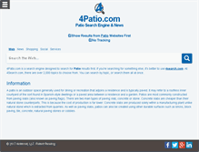 Tablet Screenshot of 4patio.com